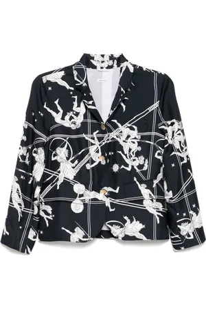 Thom Browne Mantel mit grafischem Print