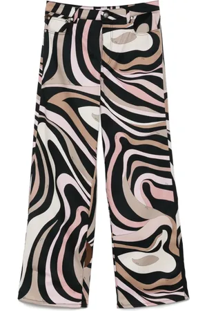 Puccini Hose mit Marmo-Print