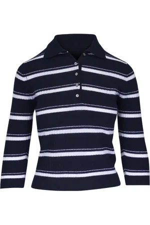 Vince Gestreifter Pullover mit Polokragen