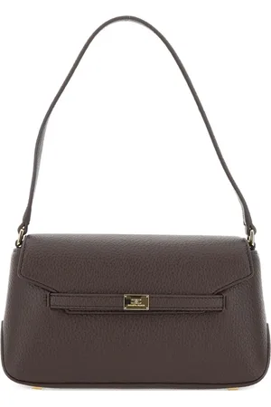 Elisabetta Franchi Schultertasche mit Logo-Schild