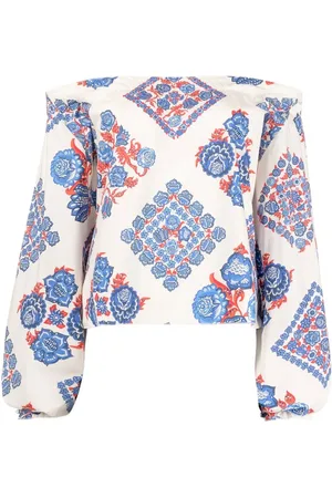 La DoubleJ Cropped-Top mit Print