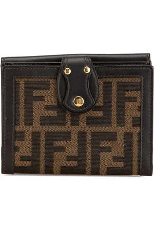 Fendi 2014 kleines Zucca Portemonnaie aus Canvas