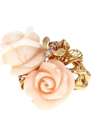 Dior Yellow Pré Catelan coral and sapphire ring