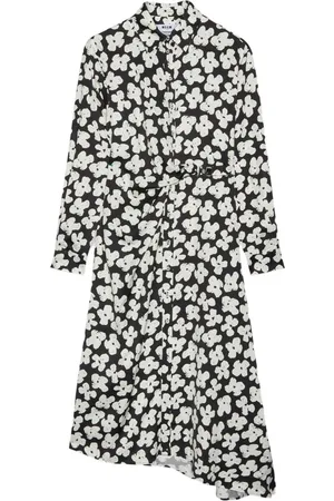 Msgm Midikleid mit Blumen-Print