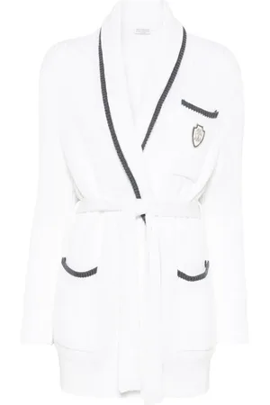 Brunello Cucinelli Cardigan mit Logo-Patch