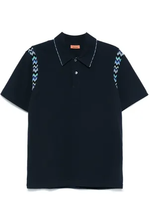 Missoni Poloshirt mit Zickzackbesatz