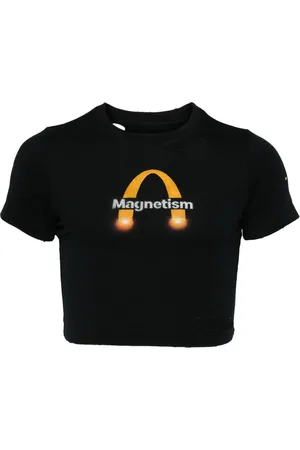 DOUBLET Magnetism T-Shirt im Distressed-Look