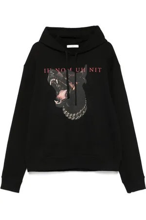 Ih Nom Uh Nit Hoodie mit Hunde-Print