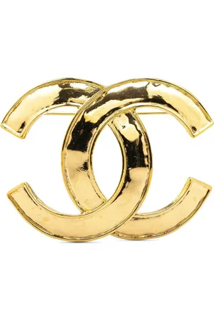 CHANEL 1994 vergoldete CC Brosche