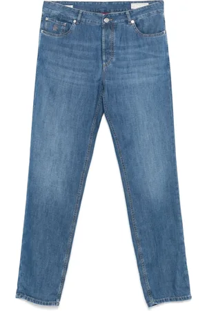 Brunello Cucinelli Jeans mit Logo-Stickerei