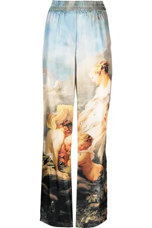 Roberto Cavalli Seidenhose mit Print