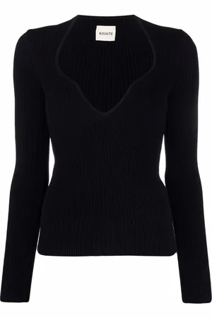 Khaite Geripptes Strickoberteil
