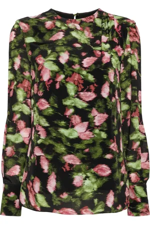 Erdem Drapierte Bluse mit Print