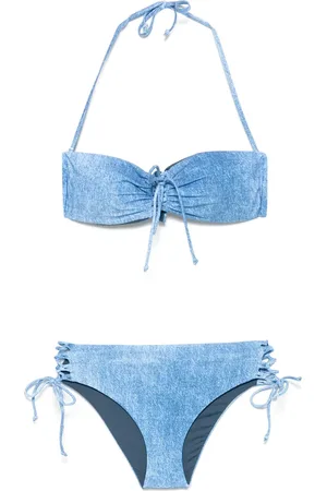 FISICO Bikini mit Denim-Print