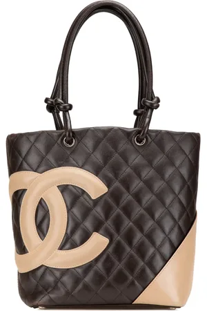 CHANEL 2004-2005 mittelgroße Cambon Ligne Tote Bag aus Lammleder