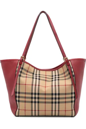Burberry 2000-2017 kleine Haymarket Check Canterbury Tote Bag aus Canvas