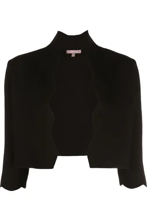 LELA ROSE Cropped-Jacke mit gewellten Borten