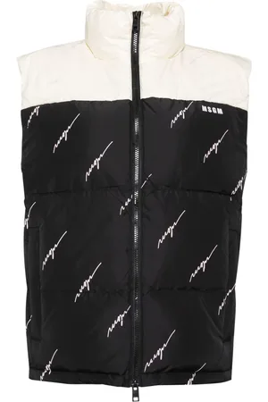 Msgm Gefütterte Weste mit Logo