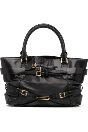 Burberry 2000-2017 mittelgroße Landscape Lynher Tote Bag aus Lamm- und Bridleleder