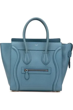 Céline 1990-2024 micro Luggage Tote Bag aus Kalbsleder
