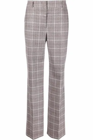 Alberta Ferretti Karierte Hose mit geradem Bein