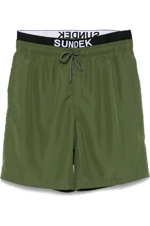 Sundek Badeshorts mit Logo-Bund