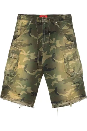 424 FAIRFAX Shorts mit Camouflage-Print
