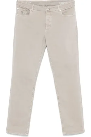 Brunello Cucinelli Jeans mit Logo-Stickerei