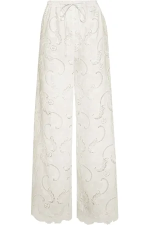 Oscar de la Renta Hose aus Guipure-Spitze