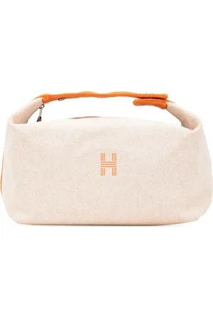 Hermès 2020-2025 große Toile Bride A Brac Kosmetiktasche