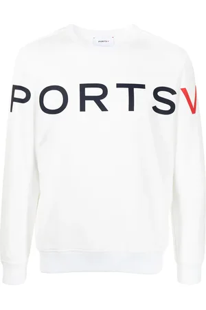 Ports V Pullover mit Logo-Print
