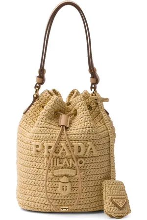 Prada Beuteltasche mit Logo-Prägung