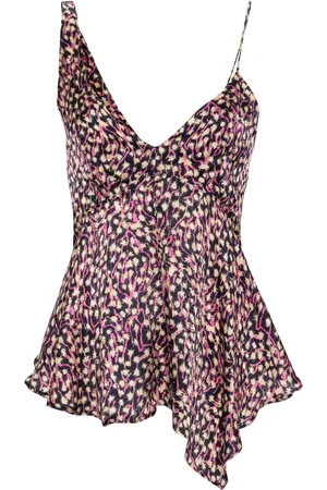 Isabel Marant Asymmetrisches Uliene Georgette-Top