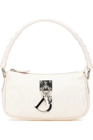 Dior 2007 Diorissimo Trotter Lovely Charm Pochette Schultertasche aus Canvas