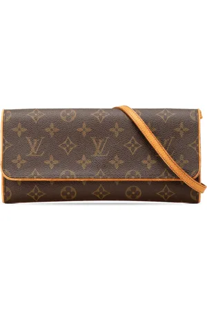 LOUIS VUITTON 2002 Monogram Pochette Twin GM Umhängetasche