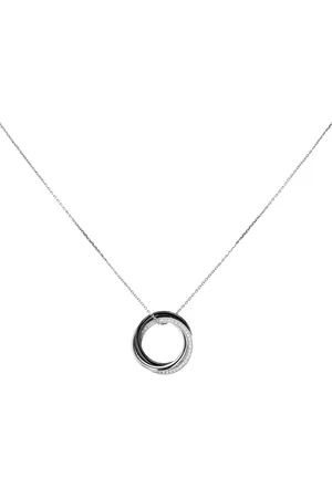 Cartier 18kt Weißgoldhalskette mit Diamanten