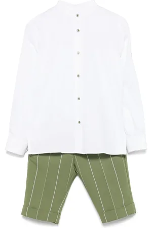 COLORICHIARI Gestreiftes Short-Set