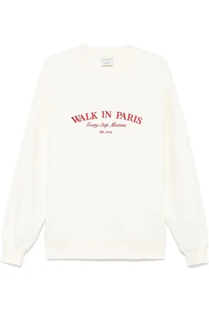 Walk In Paris Sweatshirt mit Logo-Stickerei