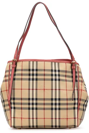 Burberry 2012-2024 kleine Haymarket Check Canterbury Tote Bag aus Canvas