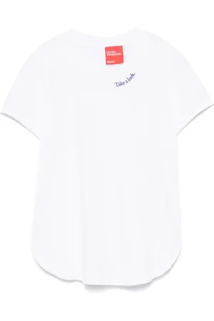 ..,MERCI T-Shirt mit Text-Print