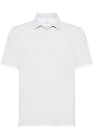Brunello Cucinelli Poloshirt im Layering-Look
