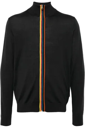 Paul Smith Fein gestrickter Cardigan mit Artist Stripe-Detail
