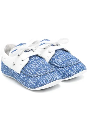 Moschino Lauflernschuhe mit Logo-Jacquardmuster