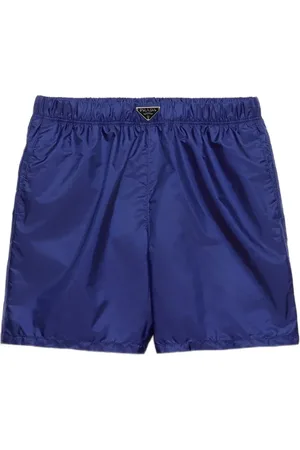 Prada Badeshorts mit emailliertem Triangel-Logo
