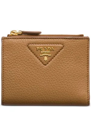 Prada Kleines Portemonnaie aus gekörntem Leder