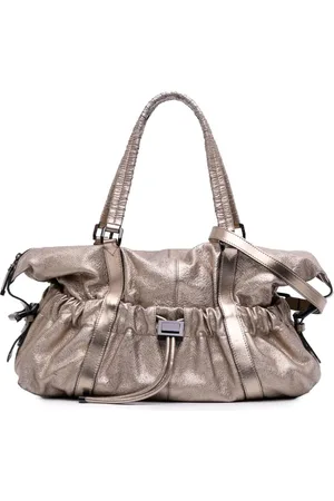 Burberry 2000-2017 kleine Curzon Satchel-Tasche aus Kalbsleder im Metallic-Look