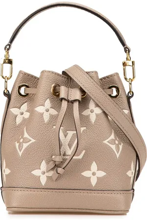 LOUIS VUITTON 2021-2024 Bicolor Monogram Empreinte Nano Noe Beuteltasche