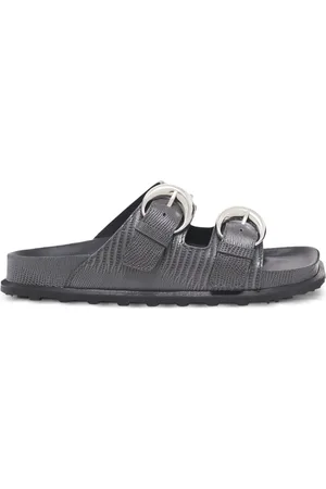 Marine Serre Sandalen mit Eidechsen-Print