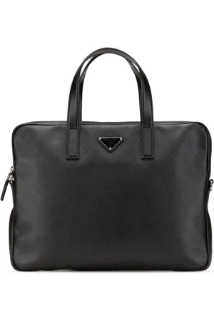 Prada 2013-2024 Saffiano Zip Aktentasche