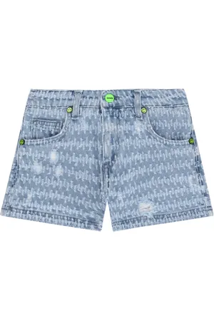 BARROW Gemusterte Jeans-Shorts